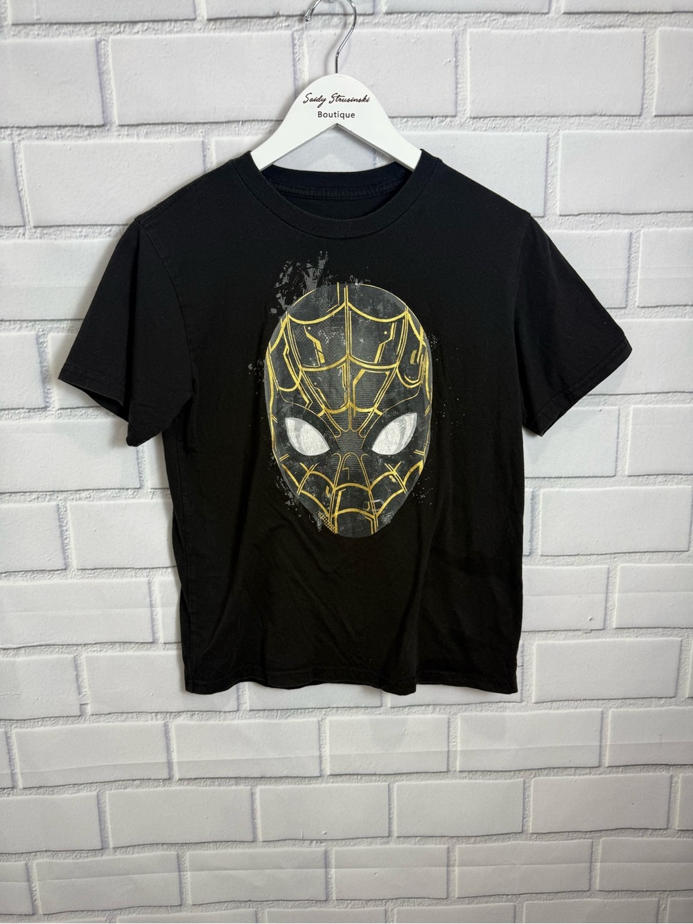 Marvel Spider-Man No Way Home Black Graphic T-Shirt Girls Size L 14/16